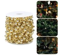1roll plastica light string decor decor albero di Natale perline catena