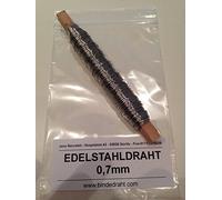 1Rolle filo di acciaio Inossidabile 0,70 mm V2 A 0,7 mm circa 33 m inossidabile