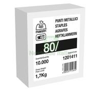 1SCATOLA MAESTRI PUNTI PER SPILLATRICE ART. 80 16 PZ 10.000 GALVANIZZATI: