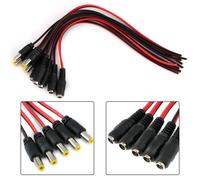 1Set 12V Maschio per femmina Dc-Power Fornire Socket-Jack Connettore Cavo Kit