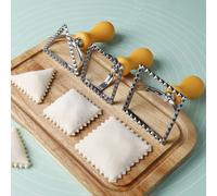 1set 3 pezzi gnocco muffe Set con triangolo , quadrato & rotondo forme , plastico maniglia per cucina & cottura Tagli UnicaLega di zinco