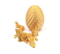 1set 3D Printed Crystal Dinosaur Flying Dragon Model Articulated Wings And Joints Dragon Egg Figurine Pineapple Egg Home Decor