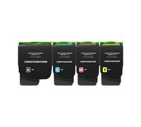 1SET/4PCS Cartuccia Toner Con Chip 3K 2. Adatta for Lexmark C2325 MC2325 C2425 MC2425 MC2535 MC2640 C232HK0 C232HC0 C232HM0 C232HY0(1SET C233HK0-Y0 AP)