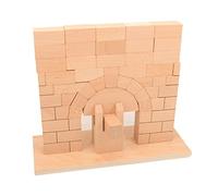 1SET blocco di impilamento ponte ad arco romano in legno interattivo giocattolo stimolante gioco impilabile blocchi di legno