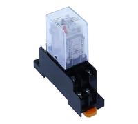 1Set Bobina del Relè di Potenza Relè for Uso Generale MY2 DPDT MY2NJ Relais 12v/24v AC 110v/220v Interruttore del Relè Con Base Presa(DC,380V)