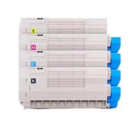 1SET Cartuccia Toner C610, Compatibile con OKI, C610DN C610CDN C610DTN Stampanti Cartucce Colore Nero