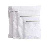 1set Cleaning Protect Washing Bag Grey Fine Mesh Zipper Laundry Storage Bags Per Camicie