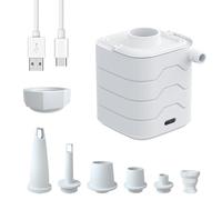 1Set Cordless Air Compressors E LED Light Emergencies Ha Smart Smart Battery Pumps per Varie Attrezzature per Campeggio.