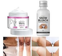 1Set Crema Aclaradora Para Piel Manchas En Cara Axilas Cuello Entrepierna,Crema Para Aclarar Las Axilas Y Partes Intimas,Intimate Bleaching Cream,crema Blanqueadora Para Partes Intimas (C)