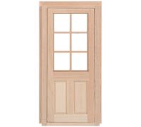 1Set di porta fai -da -te adornment mini mobili in legno pop -prop Khaki