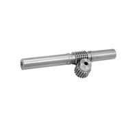 1Set Ingranaggio a vite senza fine Con Asta 1M Rapporto di Riduzione 1:15/20/25/30/35/40/45/50/55/60/70/80/100 Denti Ingranaggio a vite senza fine Riduttore Parti di Trasmissione(70T Gear(Boer 10mm)