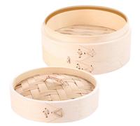1Set Kitchen Chinese Bamboo Steamer Restauranti a vapore alimentare in bambù