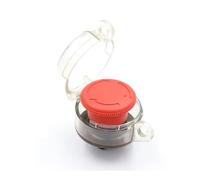 1set MASK 1-1NC 1no Emergency stop button protective cover,switch preventing misoperation, yellow 22mm