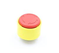 1set MASK 4_1NC 1NO Emergency stop button protective cover,switch preventing misoperation, yellow 22mm