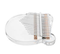 1Set Mini Kalimba Piano Trasparente Acrilico Dita Tastiera Musicale