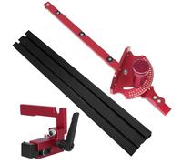 1Set Mitra Gauge E Recinzione Con Track Stop Segatura Assemblea Righello Angolo Per Tavolo Router Lavorazione Del Legno Banco Strumenti Liscio E