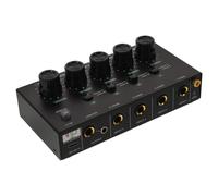 1Set Mixer Audio Mini Mixer Stereo a 4 per Chitarre Bassi Tastiere