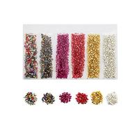 1Set Multi - colore Misto Vetro Frantumato Pietre Rotte di Cristallo Resina epossidica Otturazioni per la creazione di gioielli Decorazioni Nail Art Bellissimo design