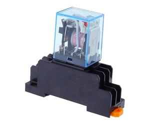 1set MY2P HH52P MY2NJ Bobina del relè Generale DPDT Interruttore del relè elettromagnetico con presa Base LED AC 110V 220V DC 12V 24V(AC,36V)