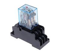 1set MY3 HH53P MY3NJ Relè di potenza micro bobina 11pin 3NO 3NC Lampada LED 5A AC 110V 220V con presa 12V 24V(AC,36V)