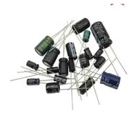 1set Of 120pcs 12 Values 0.22UF-470UF Aluminum Electrolytic Capacitor Assortment Kit Set Pack 0.47/1/2.2/4.7/10/22/33/47/100/220