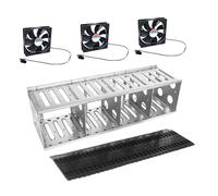 1Set Organizer Hard Disk 3.5 Pollici Silver Resistente