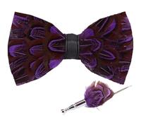 1set Papillon E Spilla Con Piume Papillon Pre- Sciarpa Carina Spilla Accessori Di Abbigliamento Delicati Per Banchetti Di Nozze