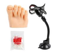 1Set Pratica Falso Piede Flessibile Mobile Morbido Silicone Falso Piede Falso Strumento Manicure Protesico Per Le Unghie Formazione Display Manicure Strumento Per Nail Art Training
