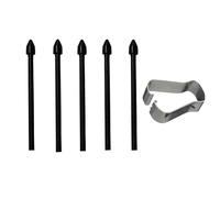 1set Punte di ricambio dello stilo di tocco Pennini S Pen per Samsung Galaxy S24 Ultra/per S23 Ultra/per Tab S9/per Tab S8 Pennino per penna stilo con pinzette di rimozione (Nero)
