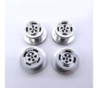 1Set Rc Car Metal Steering Servo Warehouse Fixed Mounting Bracket Black with 4Pcs Rc Car Metal Wheel Hub Wheels Rim