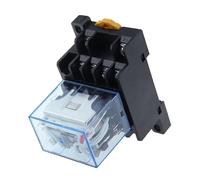 1set Relè intermedio HH64P LY4NJ 10A Micro Piccolo Relè elettromagnetico AC DC12 24 110 220 380 Con 14 pin Base socket PTF14(AC,48V)