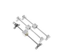 1SET Set di binari di guida for stampante 3D T8 Lunghezza vite di comando 100-1000mm + Albero lineare 8 + KFL08 KP08 SK8 SHF8 SC8UU + Alloggiamento dado + Accoppiamento(Lead 2mm KP-SK Set,550mm)