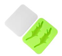 1SET Silicone Ice Cube Mold Box Creative DIY Ice Maker for Home Bar Store with Unique Crocodile Shape for Freezer Use Random Color