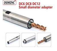 1set Slim Collet Chuck C10 C12 C16 C20 DC6 DC8 120L 150L 200L Tirare indietro Estensione Adattatore di piccolo diametro Portautensili(C10-DC06-120L)