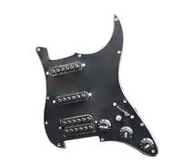 1Set SSH-Coil Splitting Chitarra Elettrica Battipenna Caricato Con On/On Coil Splitting Loaded Scratchplate Precablato (Color : Bk)