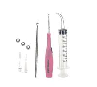 1set Tonsil Stone Remover Tools Kit Ear Wax Remover Led Light with 3 Tips Earpick 12cc Irrigator Syringe Clean Care Tool