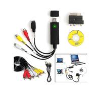 1set Usb2.0 Vhs To Dvd Converter Au-dio Video Capture Device Kit Rca Cable for Windows 10 Systems