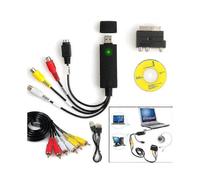 1set Usb2.0 Vhs To Dvd Converter Au-dio Video Capture Device Kit Rca Cable for Windows 10 Systems -t
