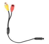 1SourceTek 4-Pin Maschio Backup Telecamera Retromarcia Auto Universale a CVBS RCA Femmina Connettore di Alimentazione Segnale Adattatore Cablaggio Audio Cavi