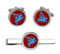 1st Airborne Division, Gemelli E Clip Da Cravatta Set British Army
