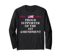 1st Amendment I Support The First Amendment Freedom Speech Maglia a Manica