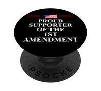 1st Amendment I Support the First Amendment Freedom Speech PopSockets PopGrip Adesivo