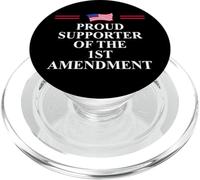 1st Amendment I Support the First Amendment Freedom Speech PopSockets PopGrip per MagSafe