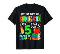 1st Day of Kindergarten Boys Girls First Day of Kindergarten Maglietta