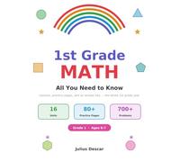 1st Grade Math: Workbook with Lessons, Practice Pages, Answer Key & Completion Certificate (Grade 1, Ages 5-7)