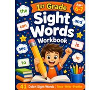1st Grade Sight Words Workbook: Trace, Write & Practice 41 Dolch Sight Words | Ages 6-7