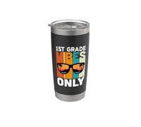 1st Grade Students Vintage Vibes Only Back To School Bicchiere termico in acciaio inox doppia parete