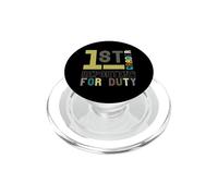 1st Grader Reporting per Duty Student School Teacher PopSockets PopGrip per MagSafe
