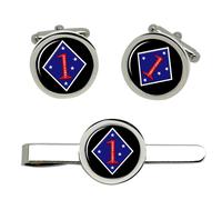 1st Marine Division USA Gemelli E Set Fermacravatta GBP