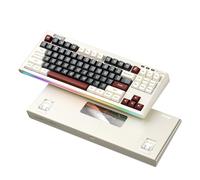1ST PLAYER NEO87 TKL - Tastiera meccanica da gioco wireless, 80% sostituibile a caldo, 88 tasti (layout standard 87 tasti + 1 x F13), luce laterale RGB, 2,4 GHz/USB-C/BT5.0 (Roma)